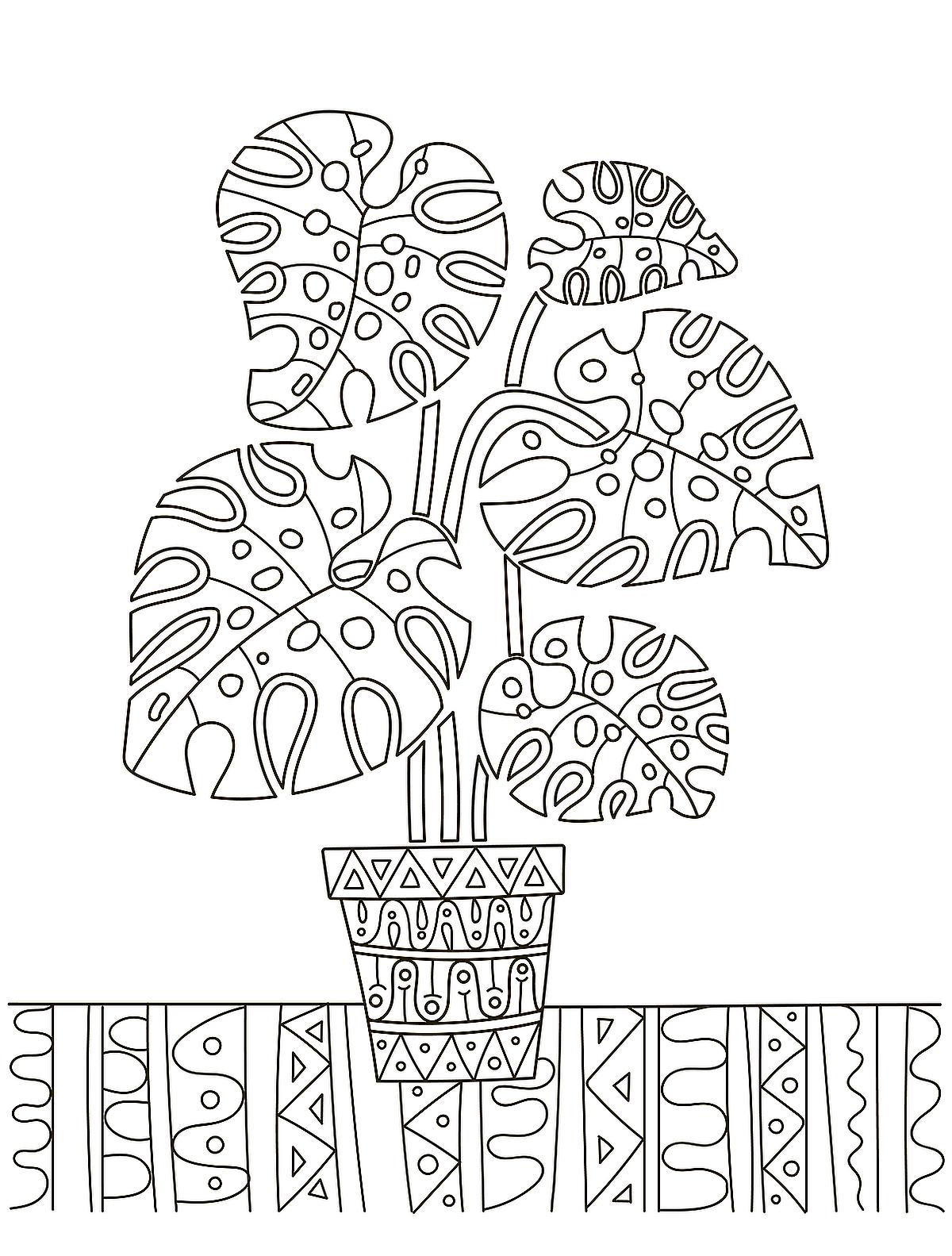 192+ Printable Popular Stress Relief Coloring Pages for Adults 87