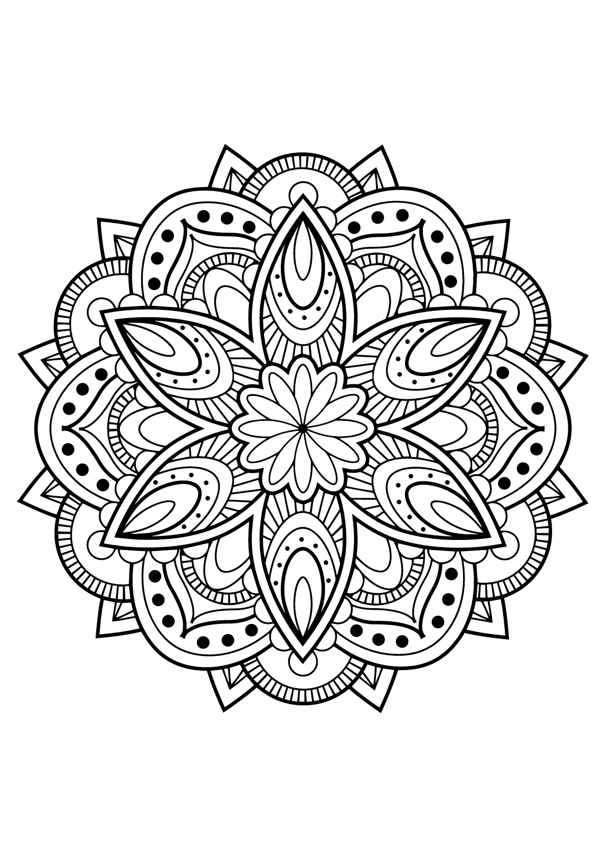 192+ Printable Popular Stress Relief Coloring Pages for Adults 96