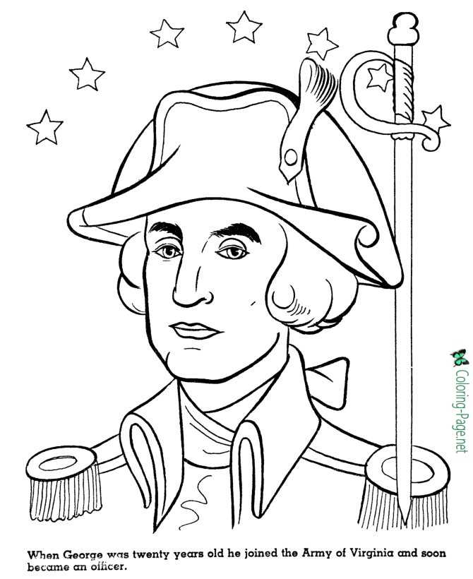 194 George Washington Coloring Pages Printable 112