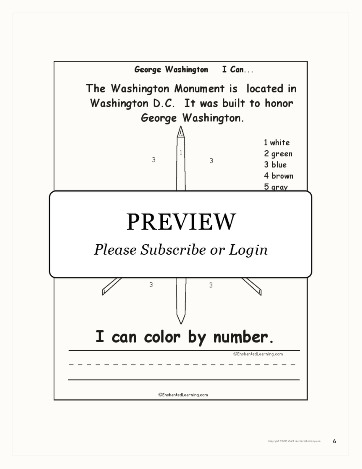 194 George Washington Coloring Pages Printable 155