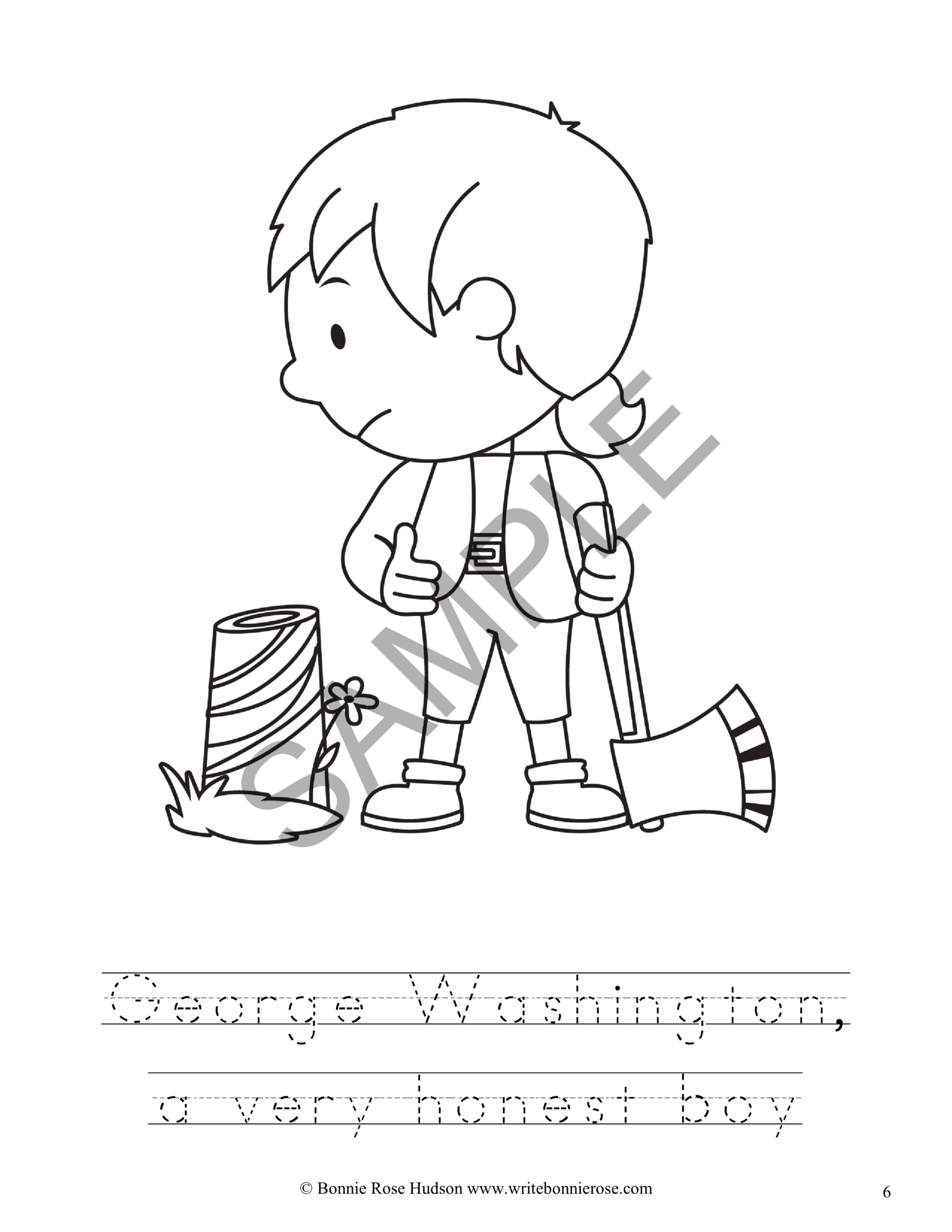 194 George Washington Coloring Pages Printable 173