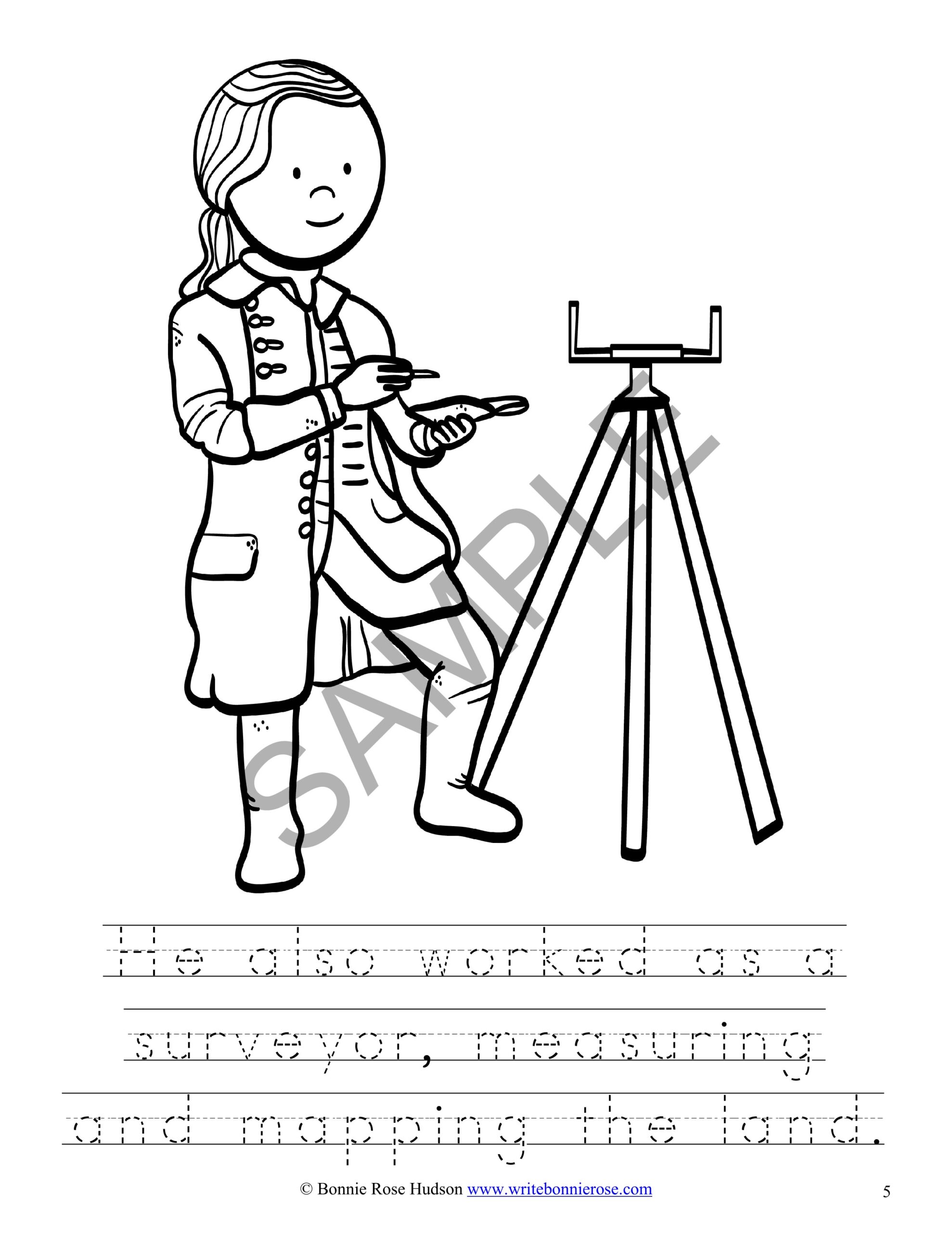 194 George Washington Coloring Pages Printable 174