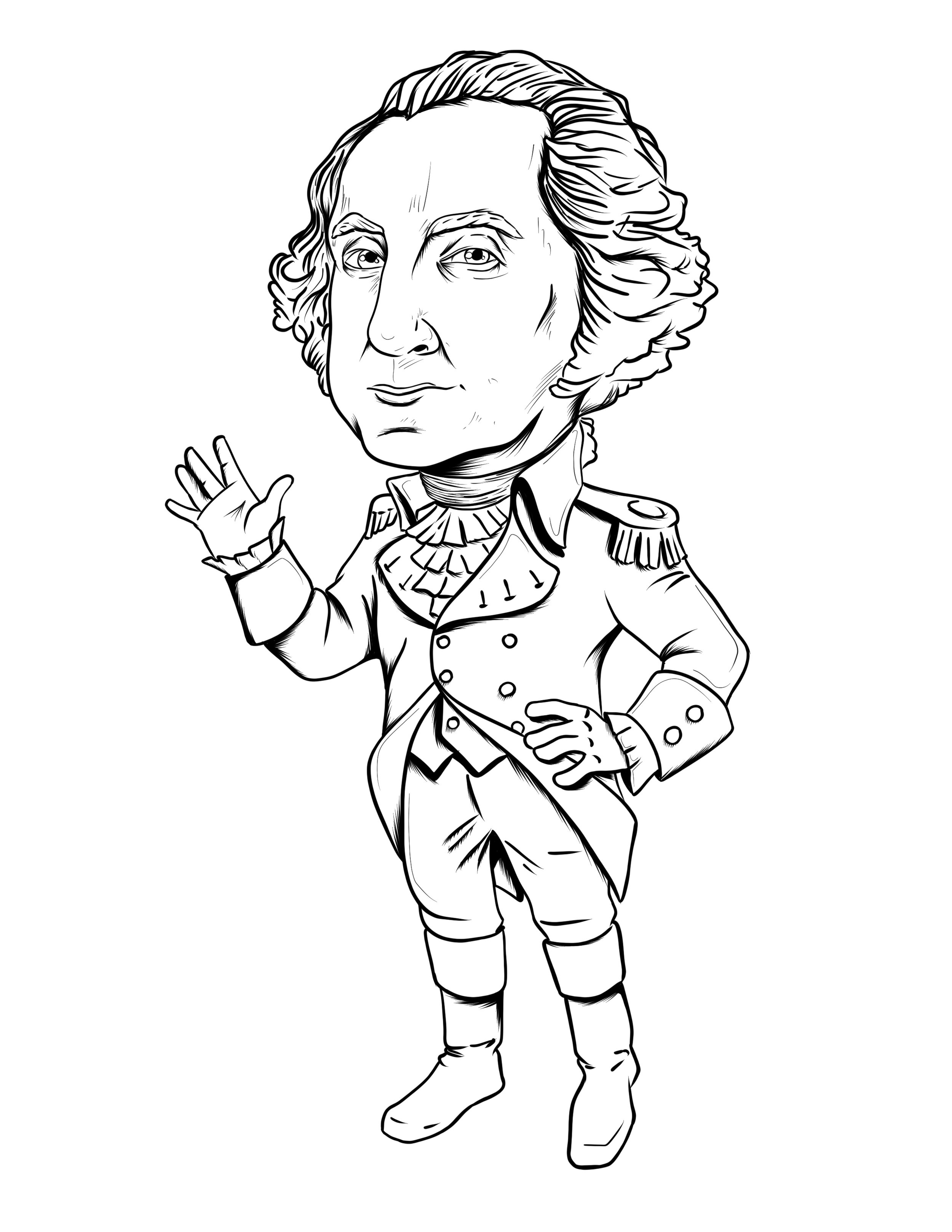 194 George Washington Coloring Pages Printable 182