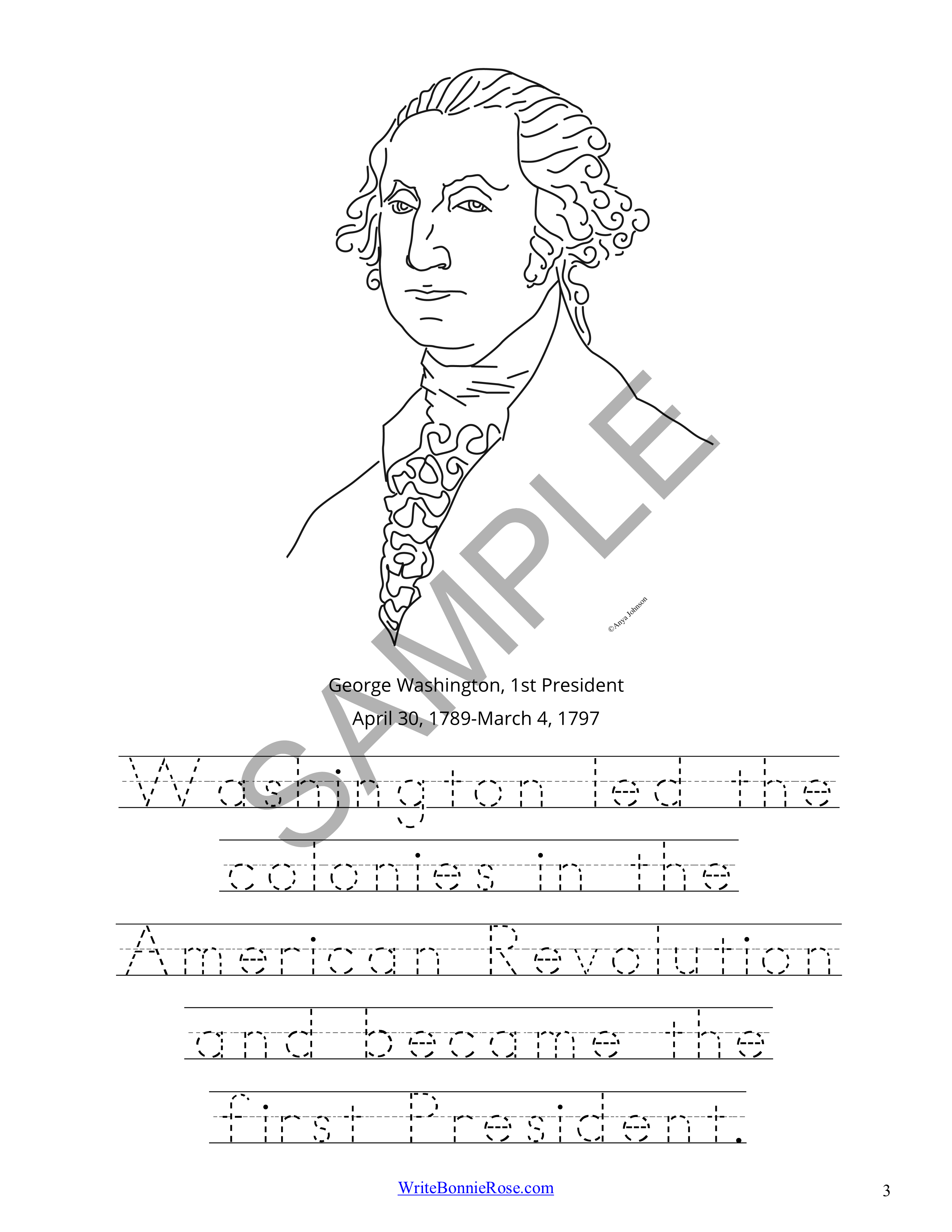 194 George Washington Coloring Pages Printable 189