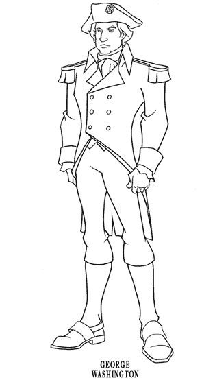 194 George Washington Coloring Pages Printable 40