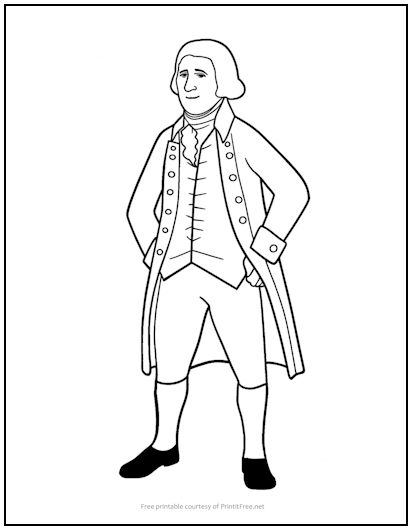 194 George Washington Coloring Pages Printable 54