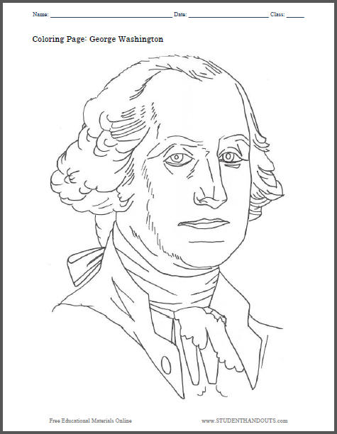 194 George Washington Coloring Pages Printable 62