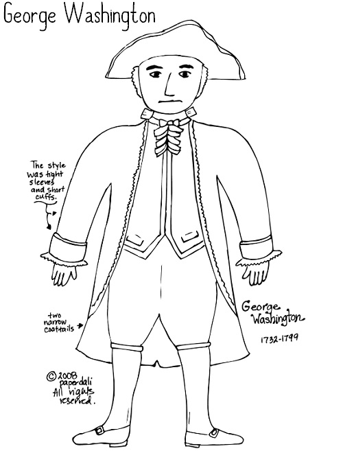 194 George Washington Coloring Pages Printable 65