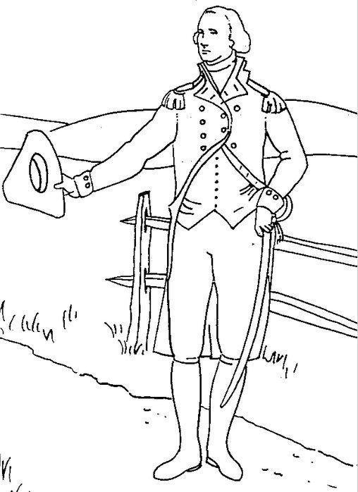 194 George Washington Coloring Pages Printable 68