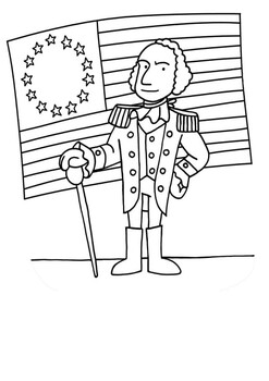 194 George Washington Coloring Pages Printable 7