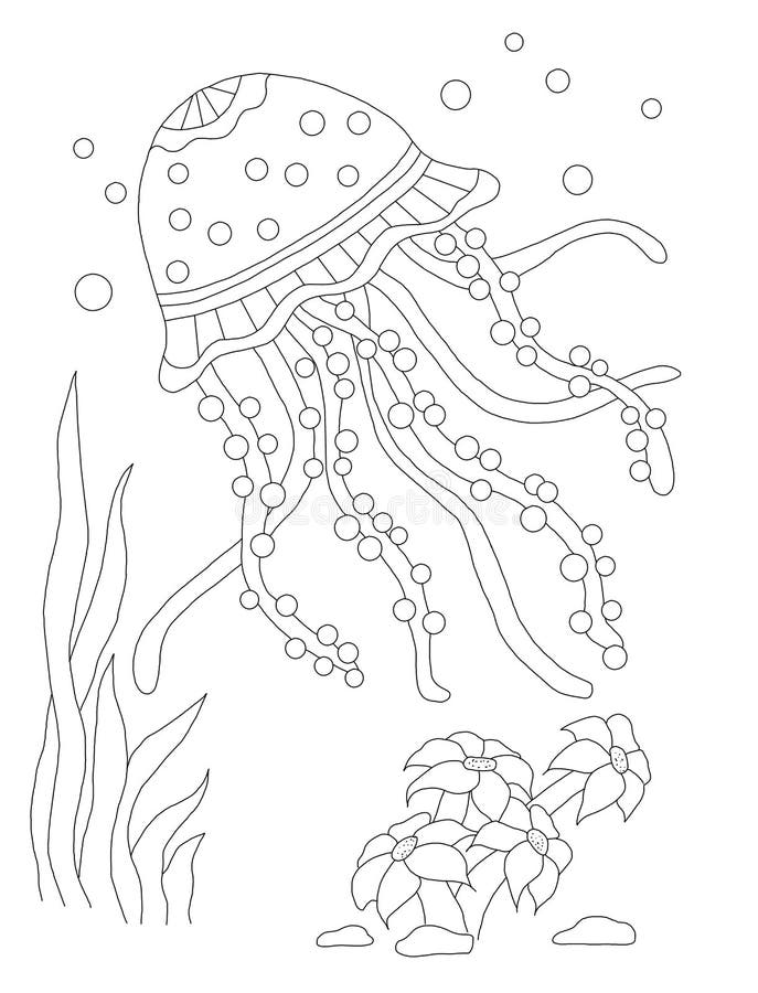 195 Jellyfish Coloring Page Designs: Underwater Beauty in Color 113