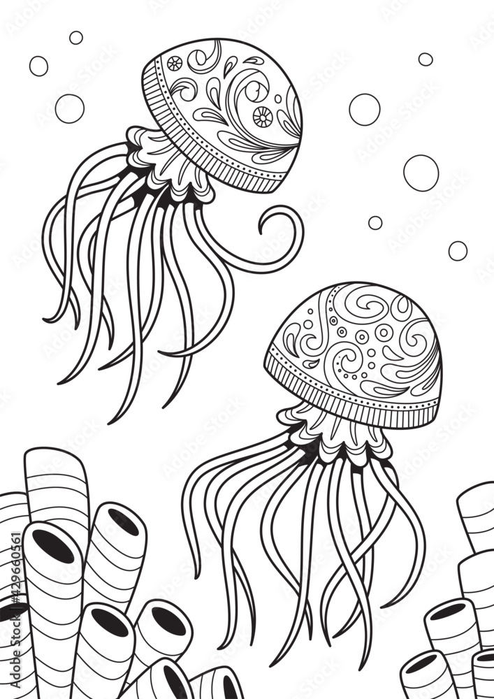 195 Jellyfish Coloring Page Designs: Underwater Beauty in Color 125