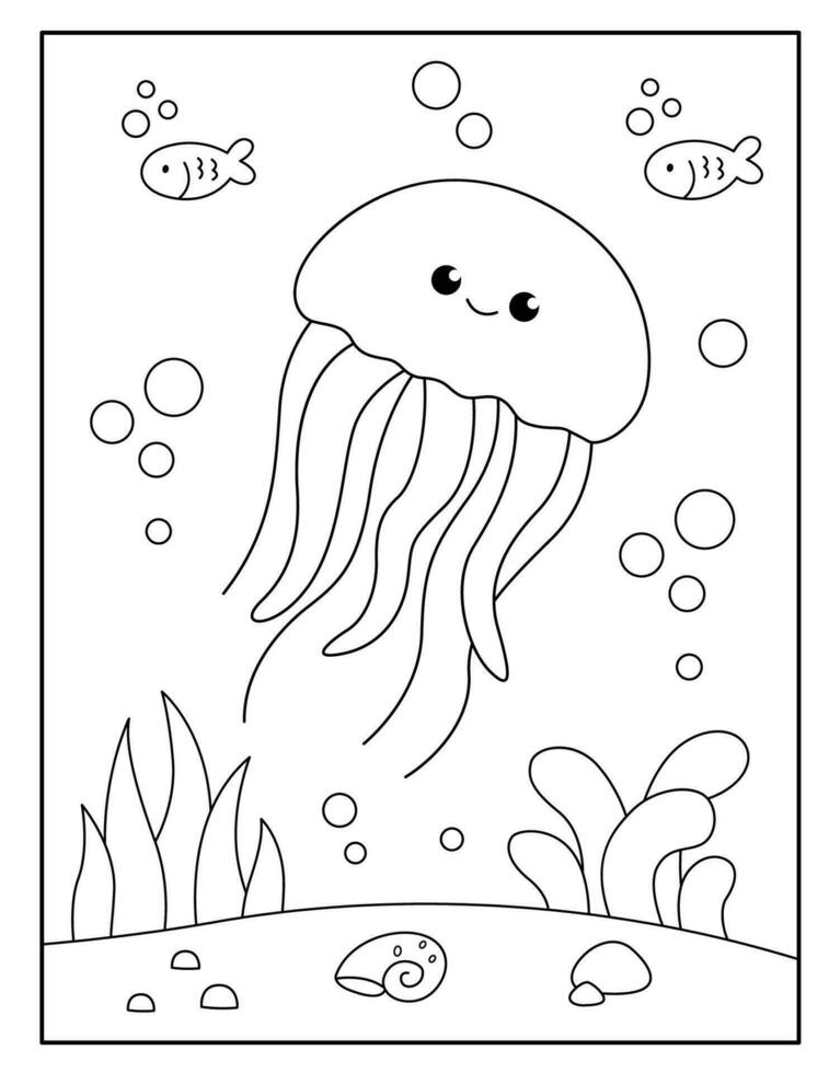 195 Jellyfish Coloring Page Designs: Underwater Beauty in Color 130