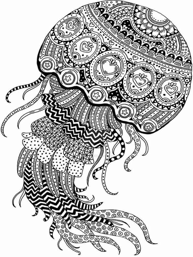 195 Jellyfish Coloring Page Designs: Underwater Beauty in Color 137