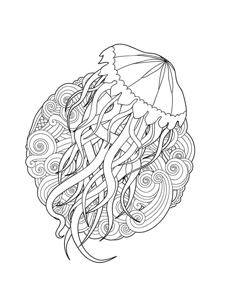 195 Jellyfish Coloring Page Designs: Underwater Beauty in Color 139