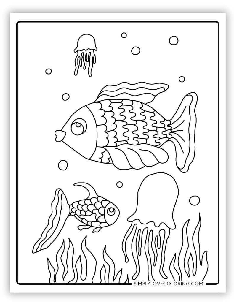 195 Jellyfish Coloring Page Designs: Underwater Beauty in Color 154