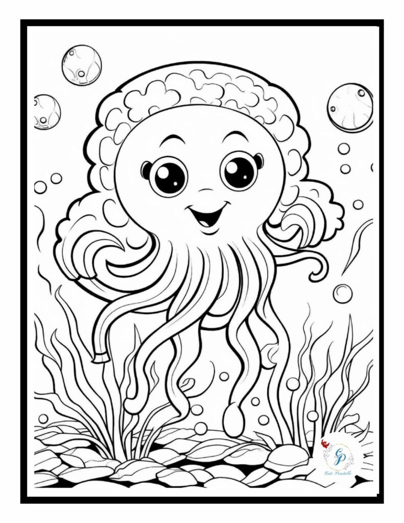 195 Jellyfish Coloring Page Designs: Underwater Beauty in Color 161