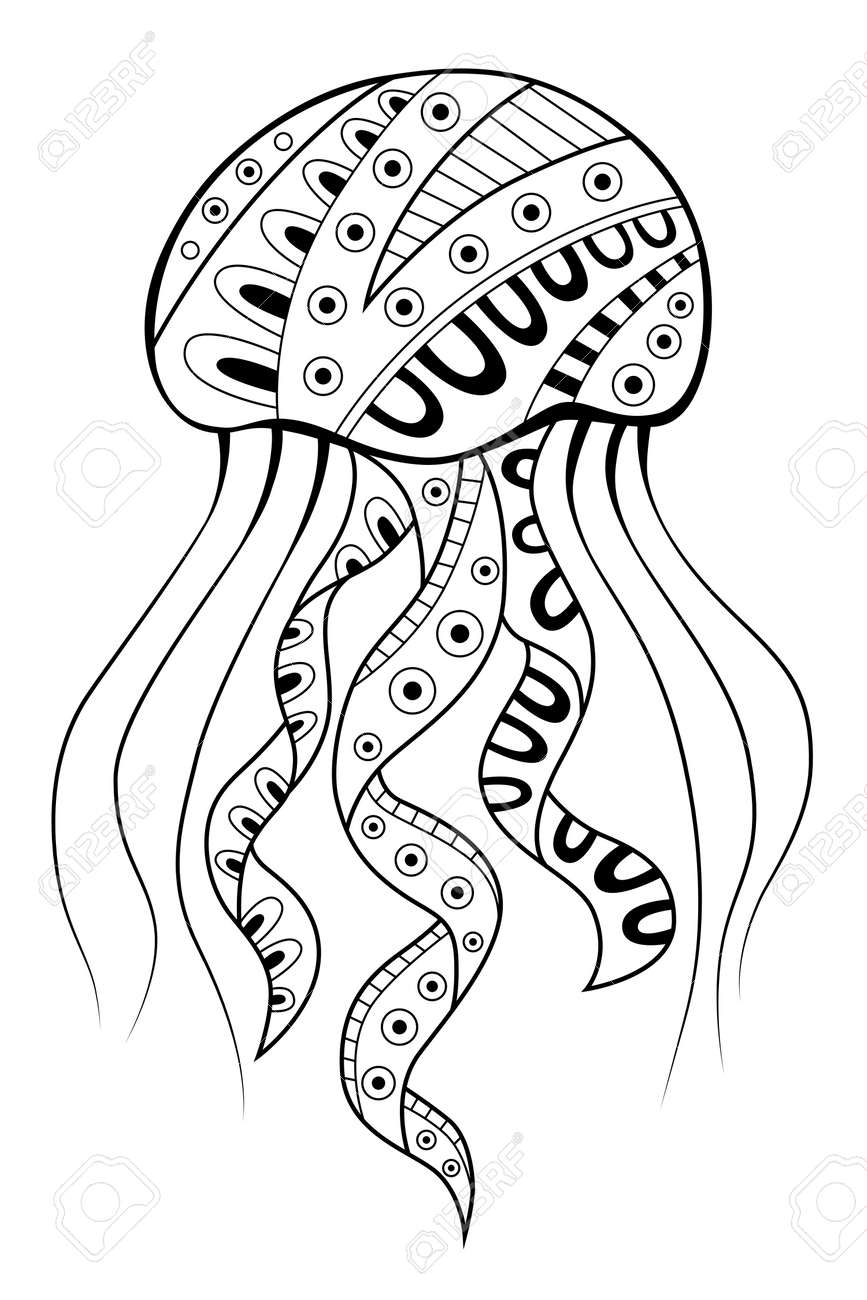 195 Jellyfish Coloring Page Designs: Underwater Beauty in Color 169