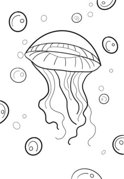 195 Jellyfish Coloring Page Designs: Underwater Beauty in Color 2