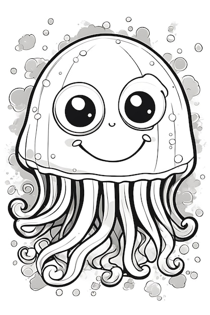 195 Jellyfish Coloring Page Designs: Underwater Beauty in Color 47