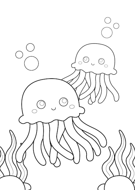 195 Jellyfish Coloring Page Designs: Underwater Beauty in Color 51