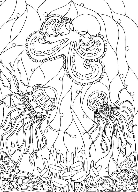 195 Jellyfish Coloring Page Designs: Underwater Beauty in Color 75