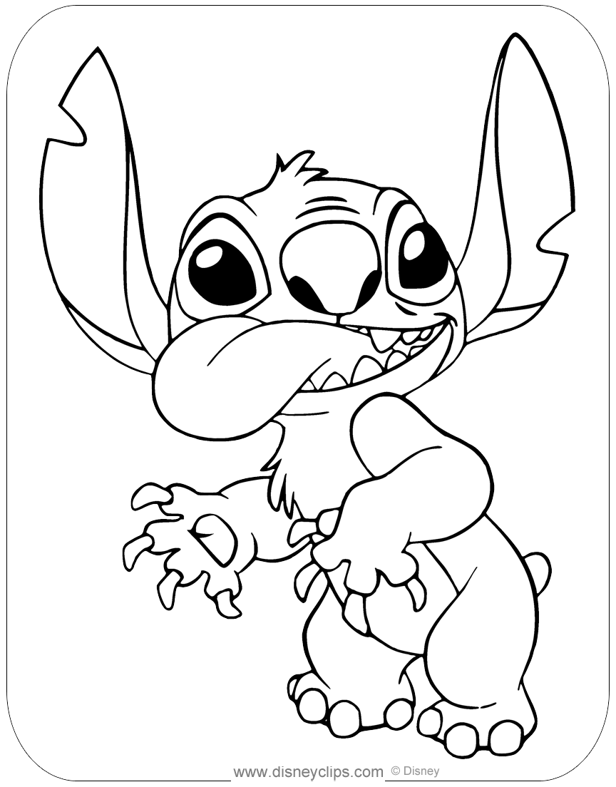 200+ Stitch Coloring Bookmark Printable 109