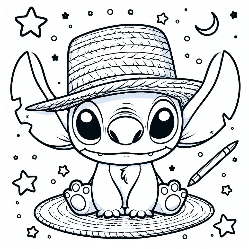 200+ Stitch Coloring Bookmark Printable 112