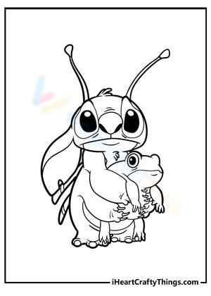 200+ Stitch Coloring Bookmark Printable 130