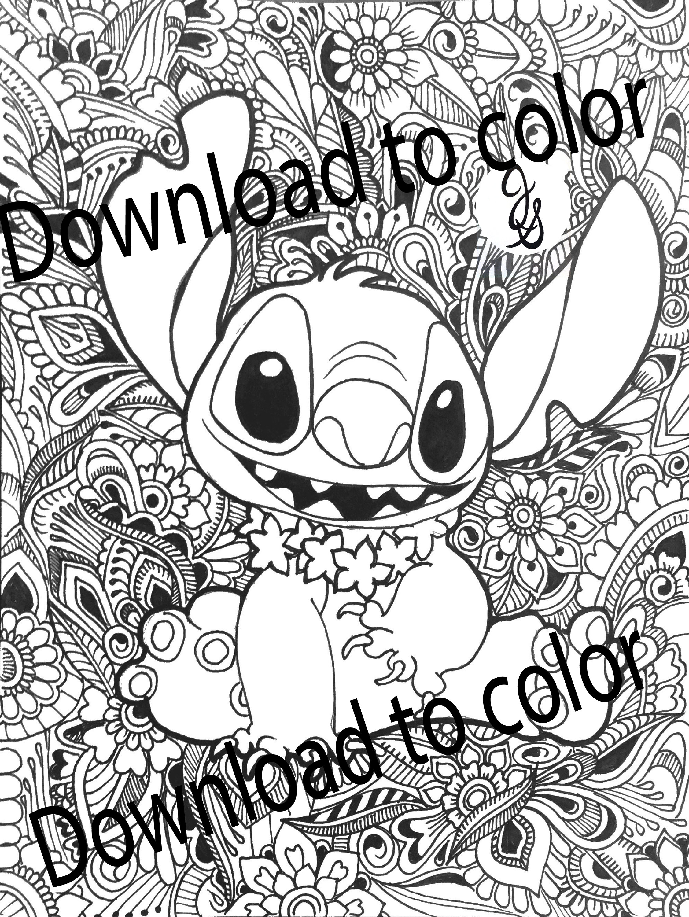 200+ Stitch Coloring Bookmark Printable 140