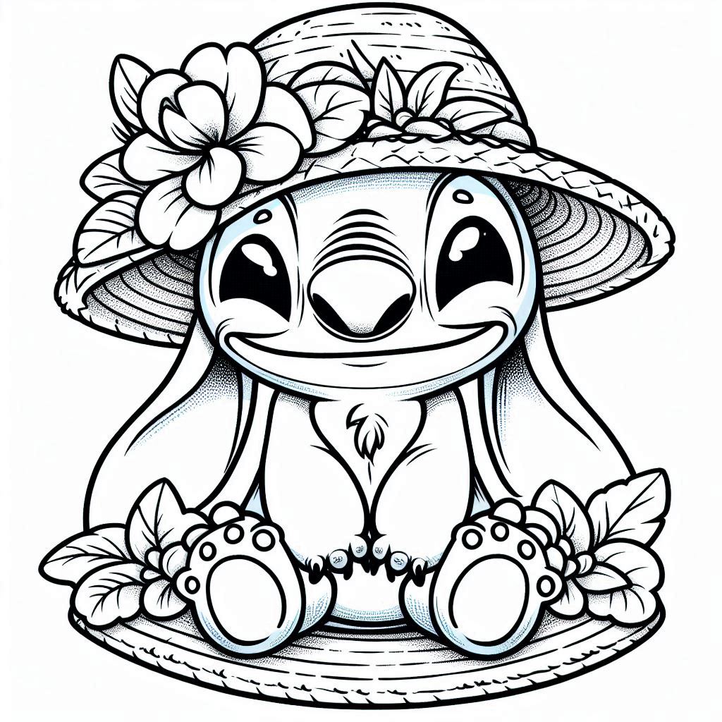 200+ Stitch Coloring Bookmark Printable 153