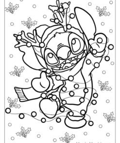 200+ Stitch Coloring Bookmark Printable 161