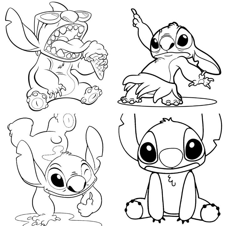 200+ Stitch Coloring Bookmark Printable 71