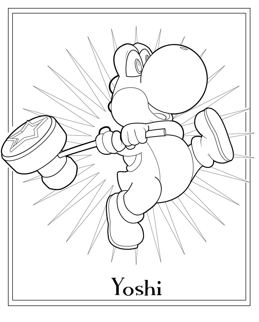 69 Yoshi Coloring Pages 11