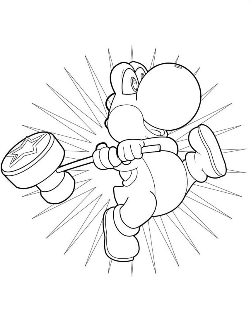 69 Yoshi Coloring Pages 39