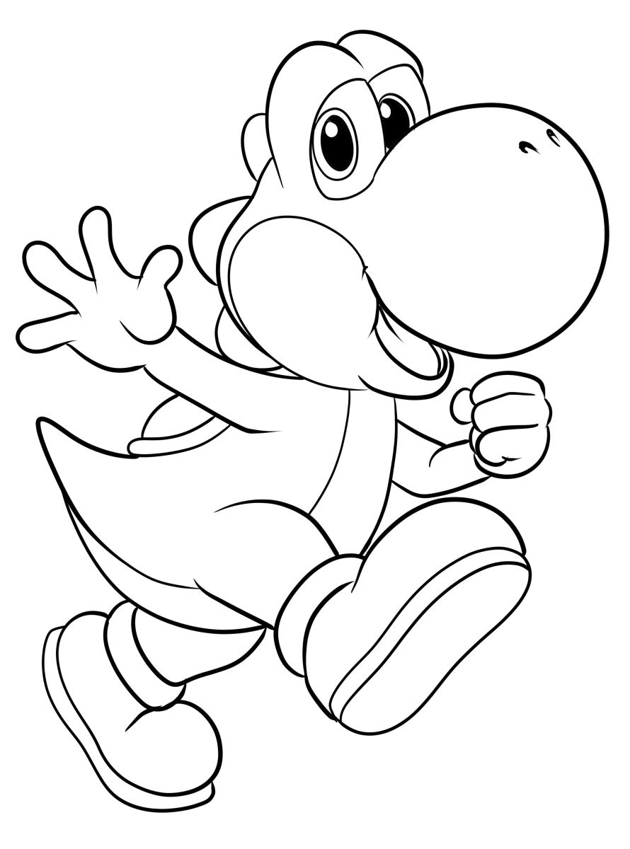 69 Yoshi Coloring Pages 48