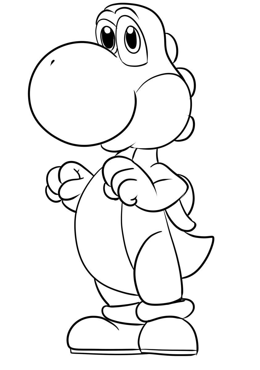 69 Yoshi Coloring Pages 54