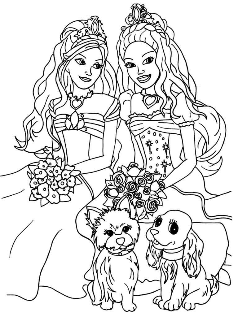 80+ Cute Barbie Coloring Pages Printable 1