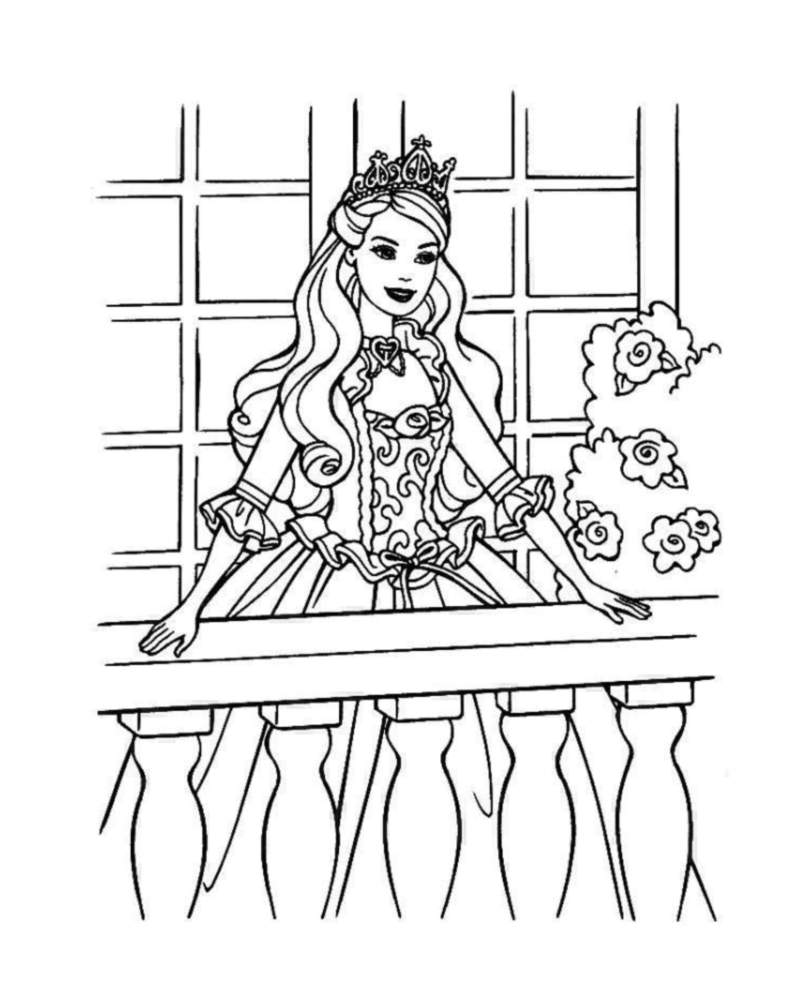 80+ Cute Barbie Coloring Pages Printable 10