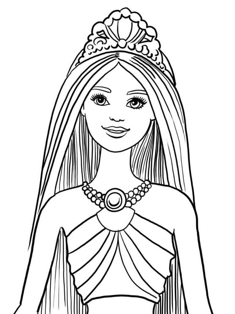 80+ Cute Barbie Coloring Pages Printable 2