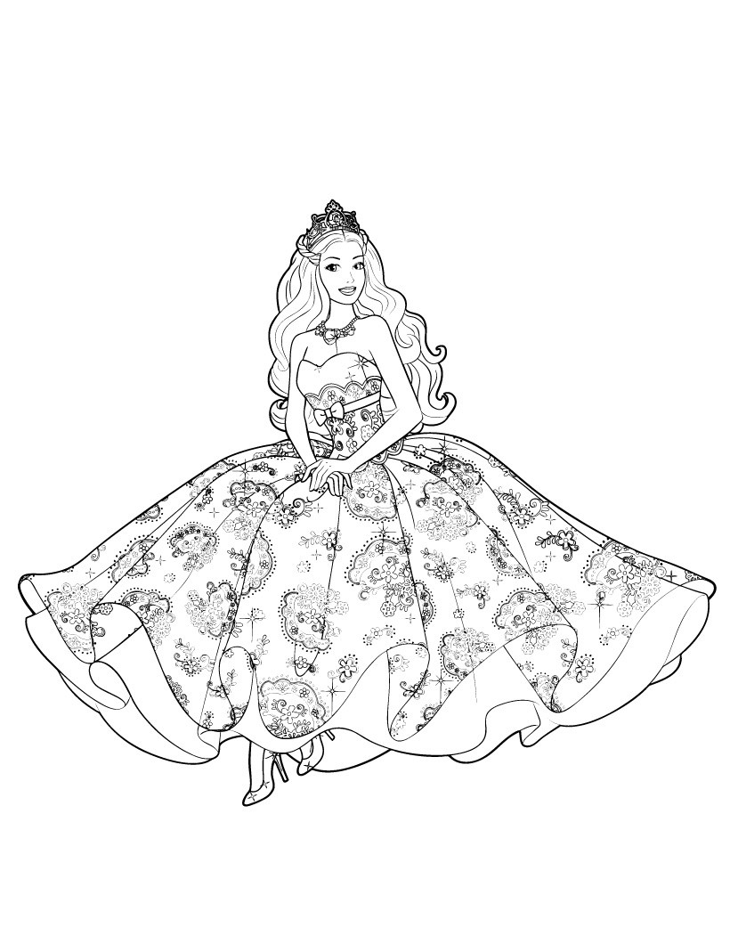 80+ Cute Barbie Coloring Pages Printable 33