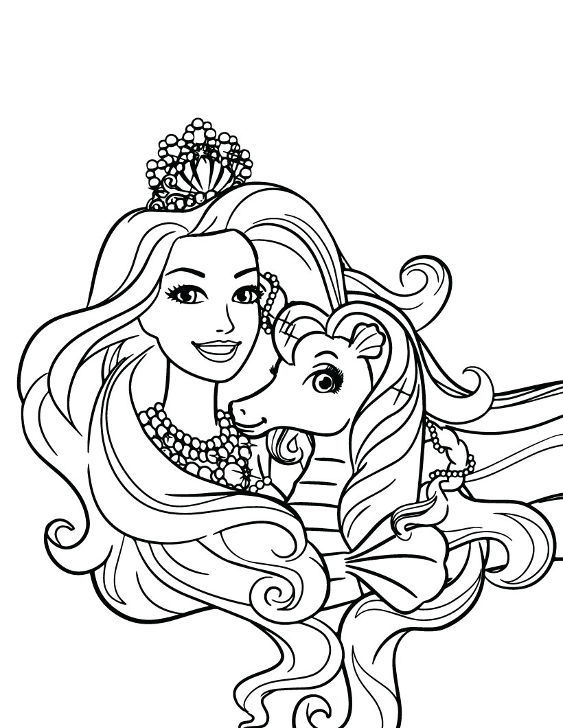 80+ Cute Barbie Coloring Pages Printable 34