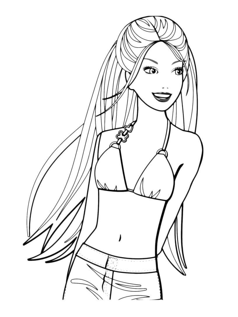 80+ Cute Barbie Coloring Pages Printable 36