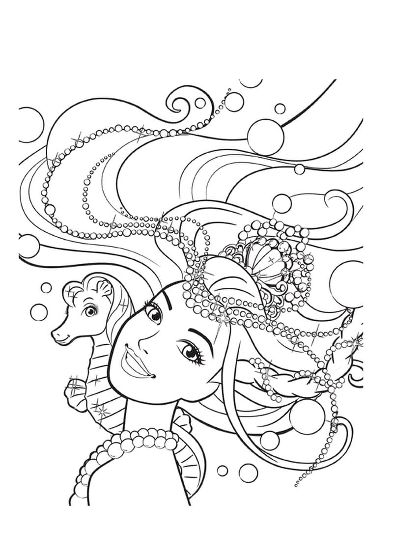 80+ Cute Barbie Coloring Pages Printable 38