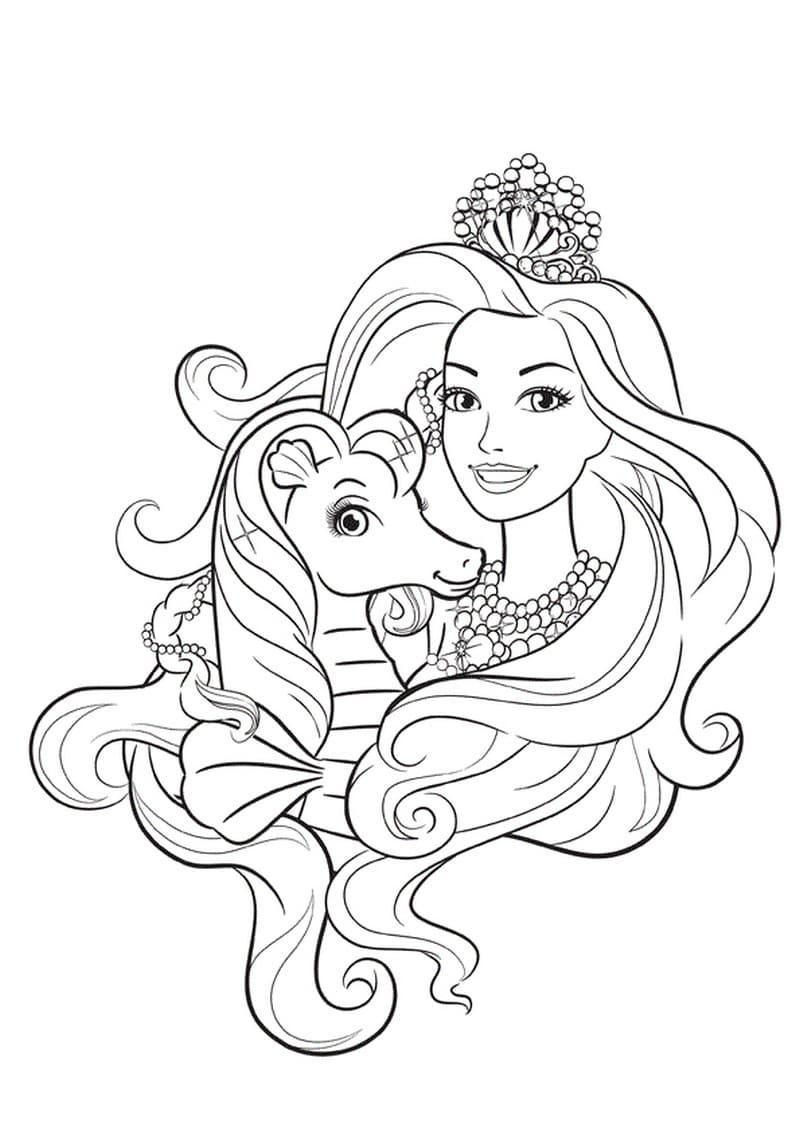 80+ Cute Barbie Coloring Pages Printable 39