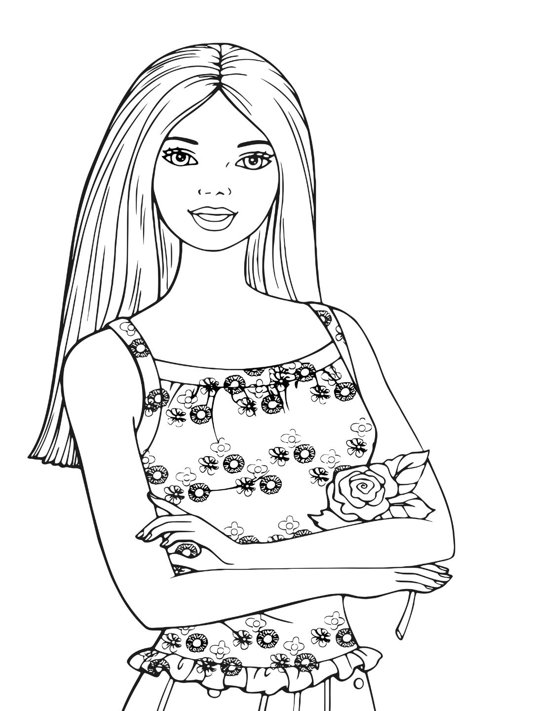 80+ Cute Barbie Coloring Pages Printable 48