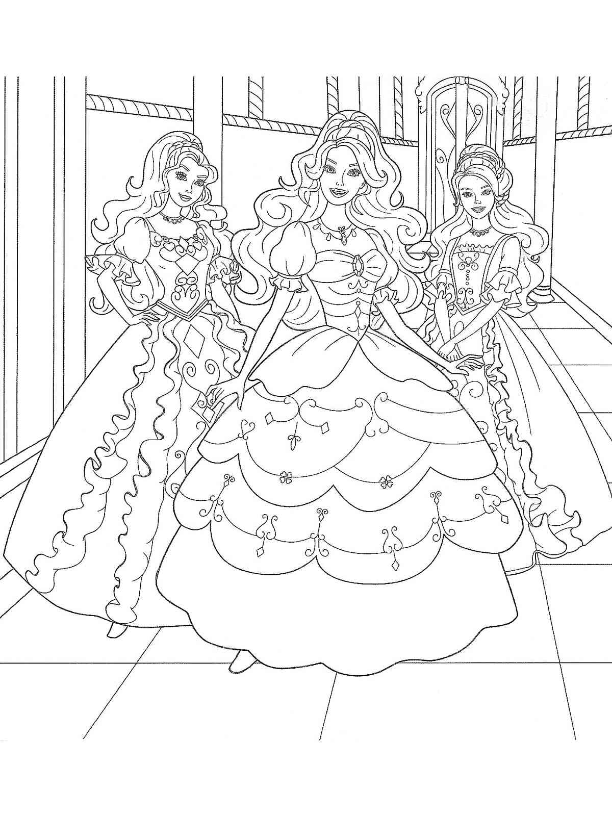 80+ Cute Barbie Coloring Pages Printable 52