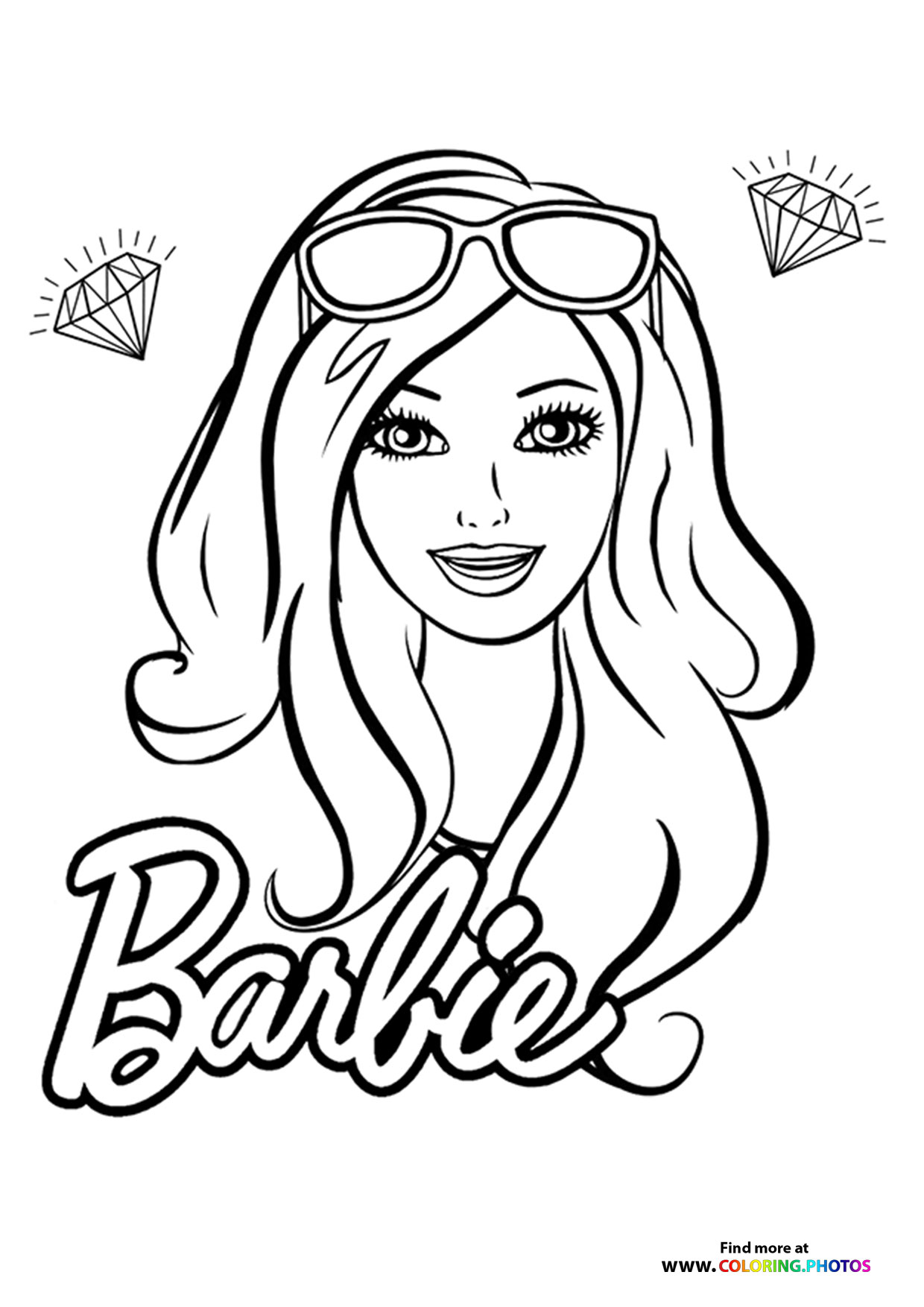 80+ Cute Barbie Coloring Pages Printable 55