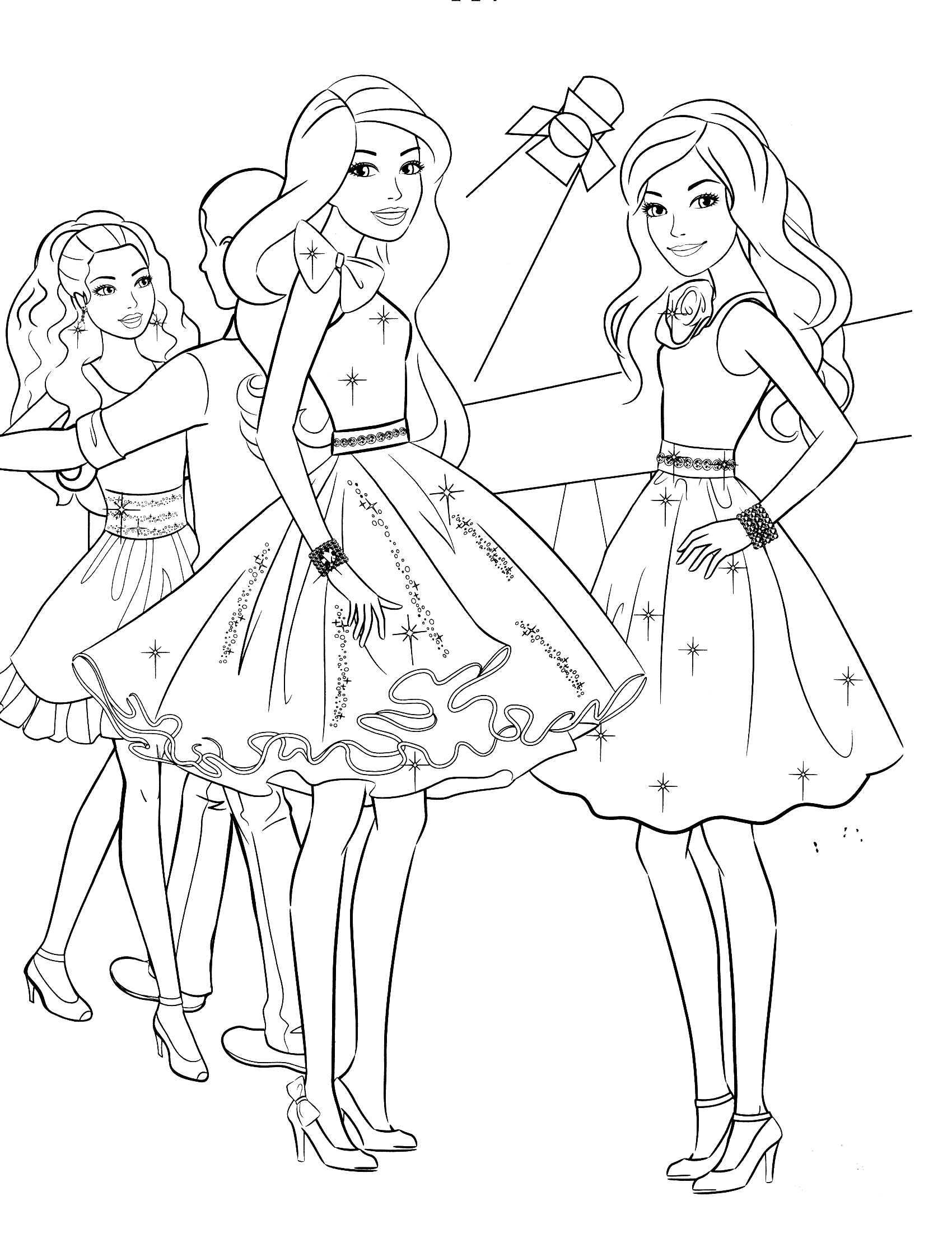 80+ Cute Barbie Coloring Pages Printable 61