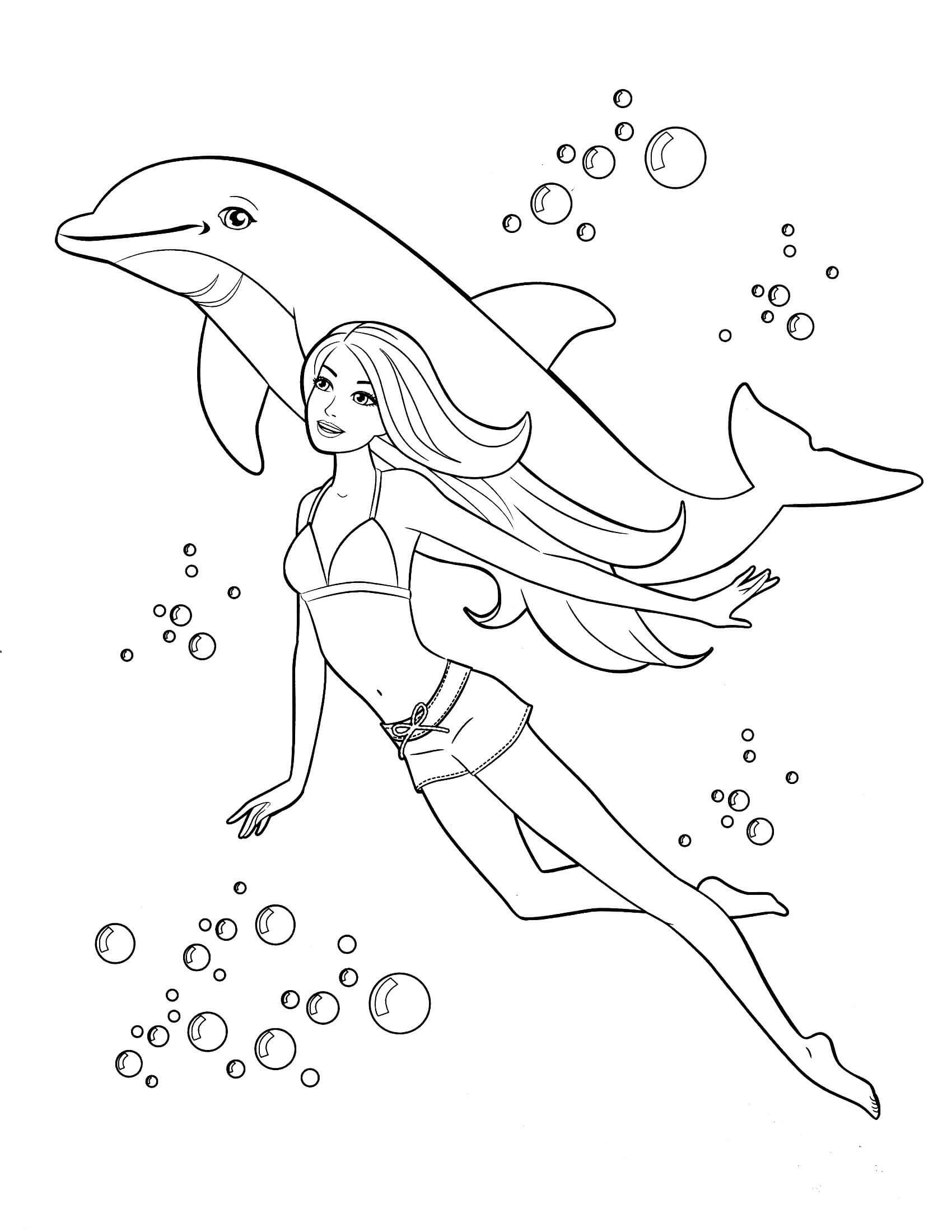 80+ Cute Barbie Coloring Pages Printable 64